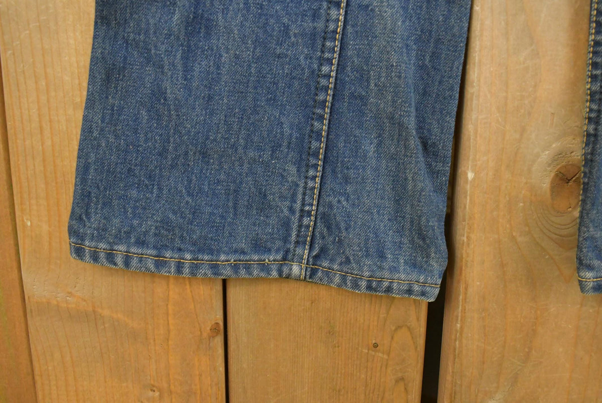 Vintage 1970s Lee Bell Bottom Flare Denim Jeans Men's 31 x 29 from propervintagecanada