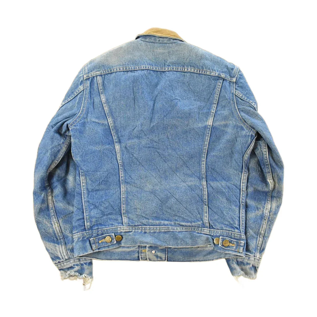 Vintage 1970s Lee Blanket Lined Denim Jean Trucker Jacket Men's Small from propervintagecanada
