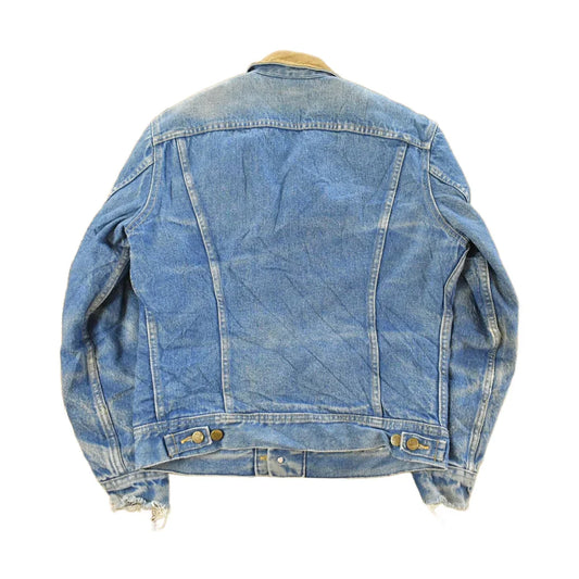 Vintage 1970s Lee Blanket Lined Denim Jean Trucker Jacket Men's Small from propervintagecanada