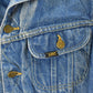 Vintage 1970s Lee Blanket Lined Denim Jean Trucker Jacket Men's Small from propervintagecanada