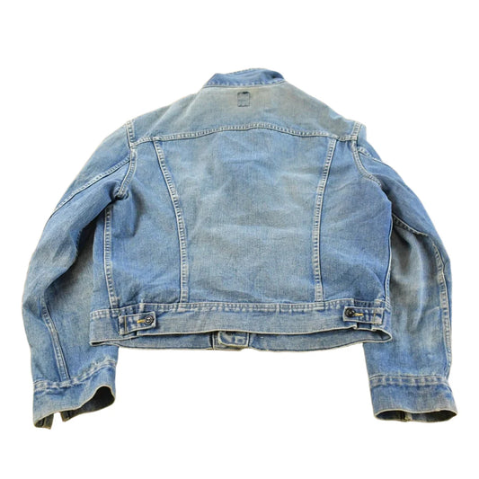 Vintage 1970s Lee Denim Jean Trucker Jacket Men's S-M from propervintagecanada