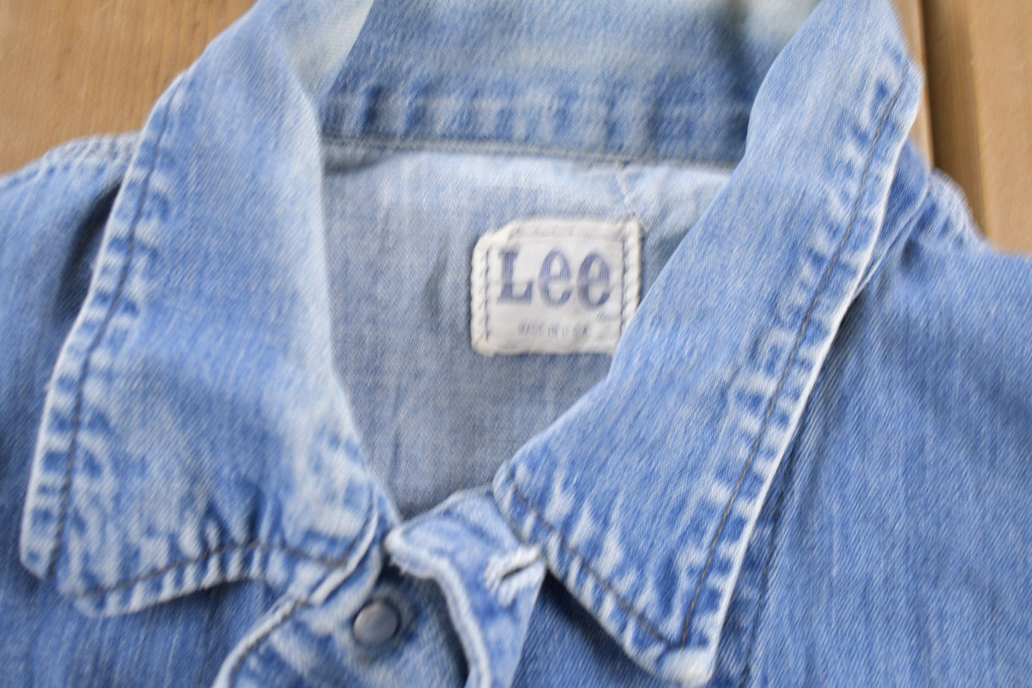 Vintage 1970s Lee Denim Jean Vest Men's Medium from propervintagecanada