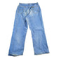 Vintage 1970s Lee Distressed Denim Jeans Men's 29 x 26 from propervintagecanada