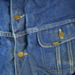 Vintage 1970s Lee Storm Riders Blanket Lined Denim Jean Trucker Jacket Men's Large from propervintagecanada