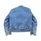 Vintage 1970s Lee Storm Riders Blanket Lined Denim Jean Trucker Jacket Men's Small from propervintagecanada