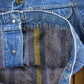 Vintage 1970s Lee Storm Riders Blanket Lined Denim Jean Trucker Jacket Men's Small from propervintagecanada