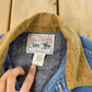 Vintage 1970s Lee Storm Riders Blanket Lined Denim Jean Trucker Jacket Men's Small from propervintagecanada