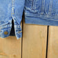 Vintage 1970s Lee Storm Riders Blanket Lined Denim Jean Trucker Jacket Men's Small from propervintagecanada