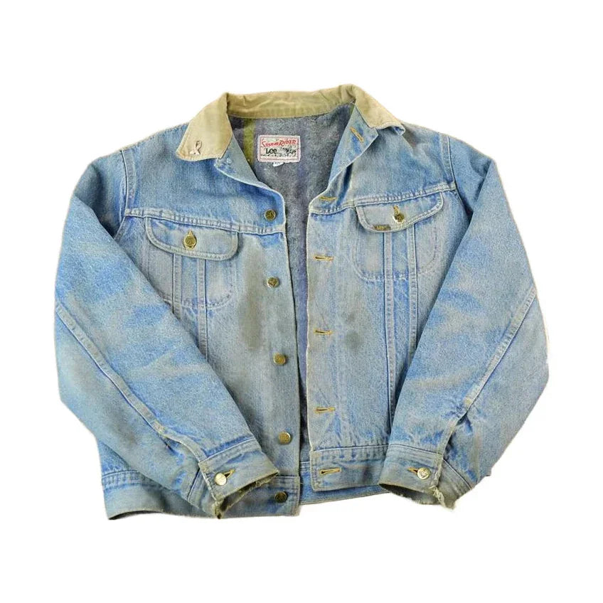 Vintage 1970s Lee Storm Riders Lined Jean Jacket Men's Large from propervintagecanada