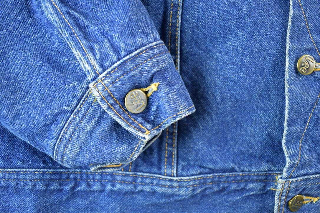 Vintage 1970s Lee Storm Riders Lined Jean Jacket Men's Large from propervintagecanada