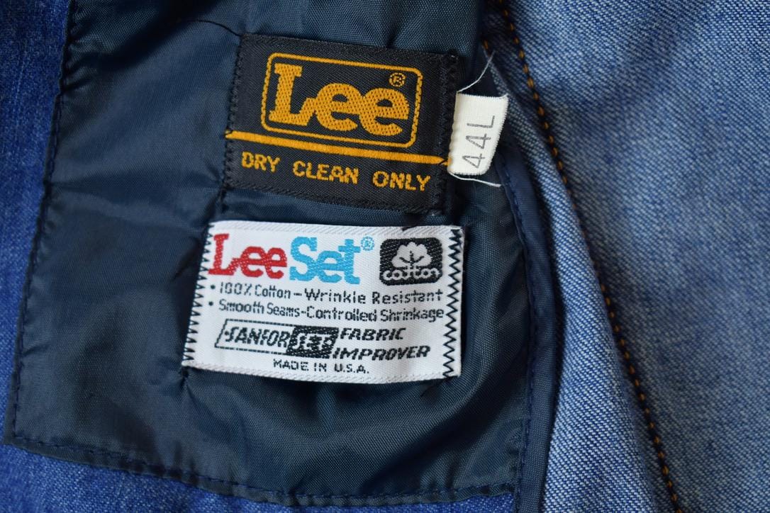 Vintage 1970s Lee Western Denim Blazer Made In USA Men's M from propervintagecanada