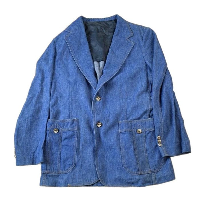 Vintage 1970s Lee Western Denim Blazer Made In USA Men's M from propervintagecanada