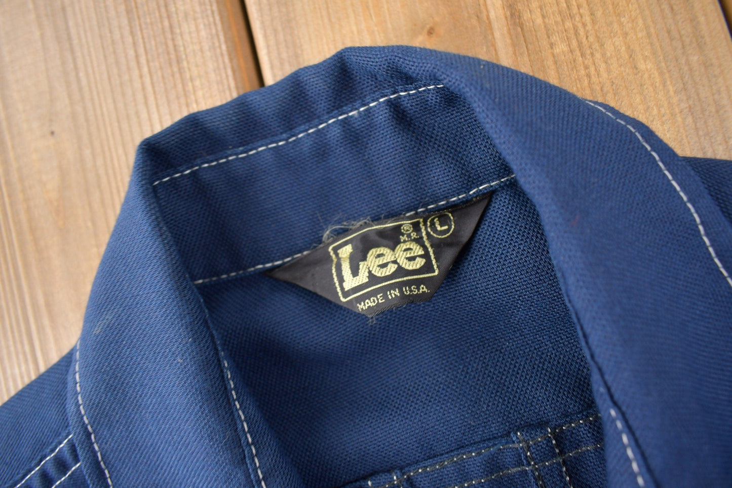 Vintage 1970s Lee Western Style Contrast Button Up Shirt Made in USA Men's L from propervintagecanada