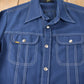 Vintage 1970s Lee Western Style Contrast Button Up Shirt Made in USA Men's L from propervintagecanada