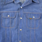 Vintage 1970s Lee Western Style Pearl Snap Button Up Denim Shirt Made in USA Men's L from propervintagecanada
