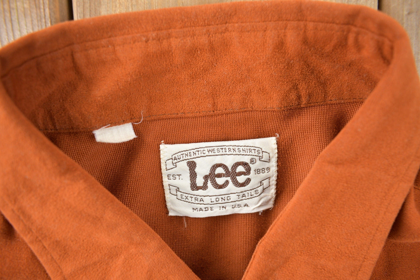 Vintage 1970s Lee Western Style Pearl Snap Button Up Shirt Made in USA Men's L from propervintagecanada