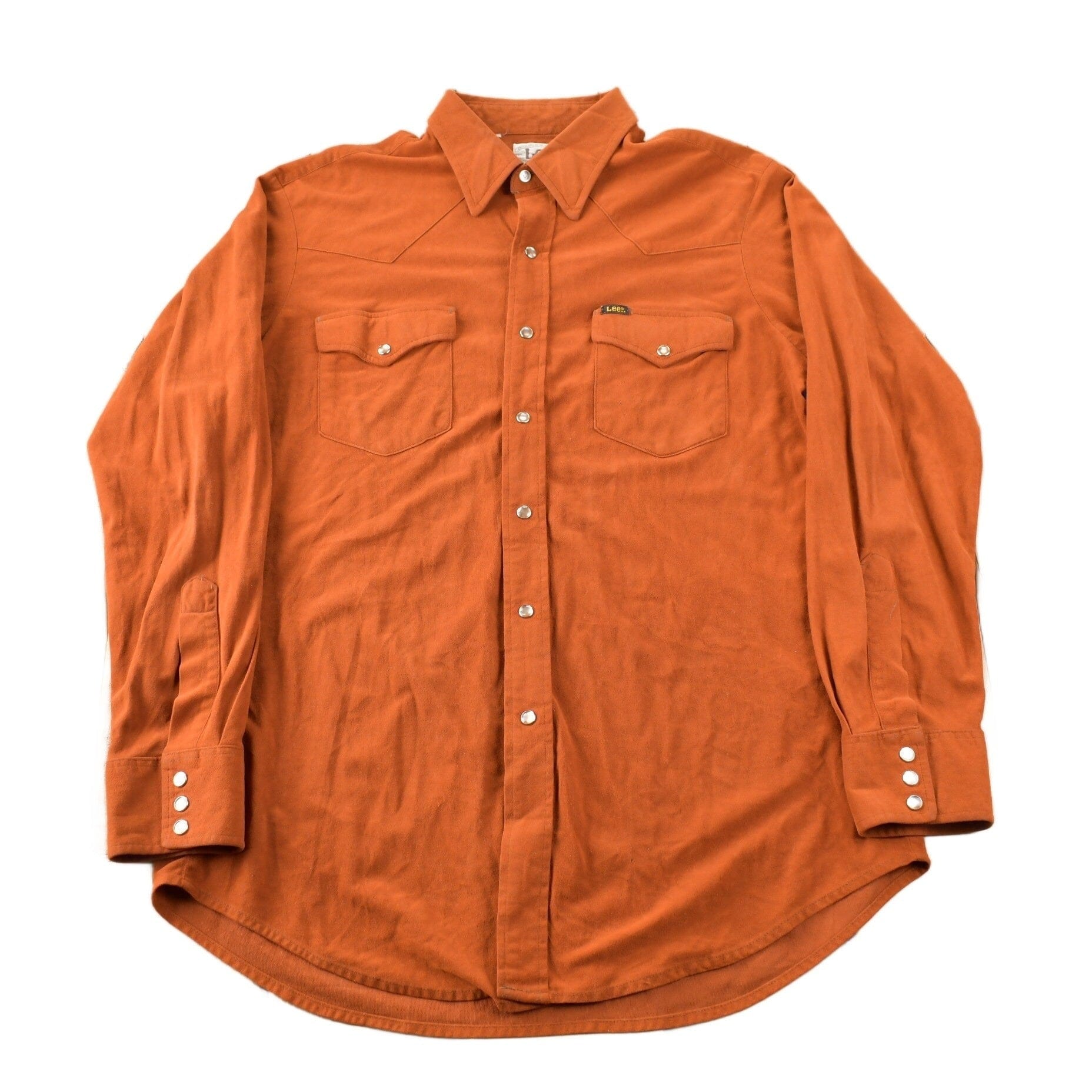 Vintage 1970s Lee Western Style Pearl Snap Button Up Shirt Made in USA Men's L from propervintagecanada