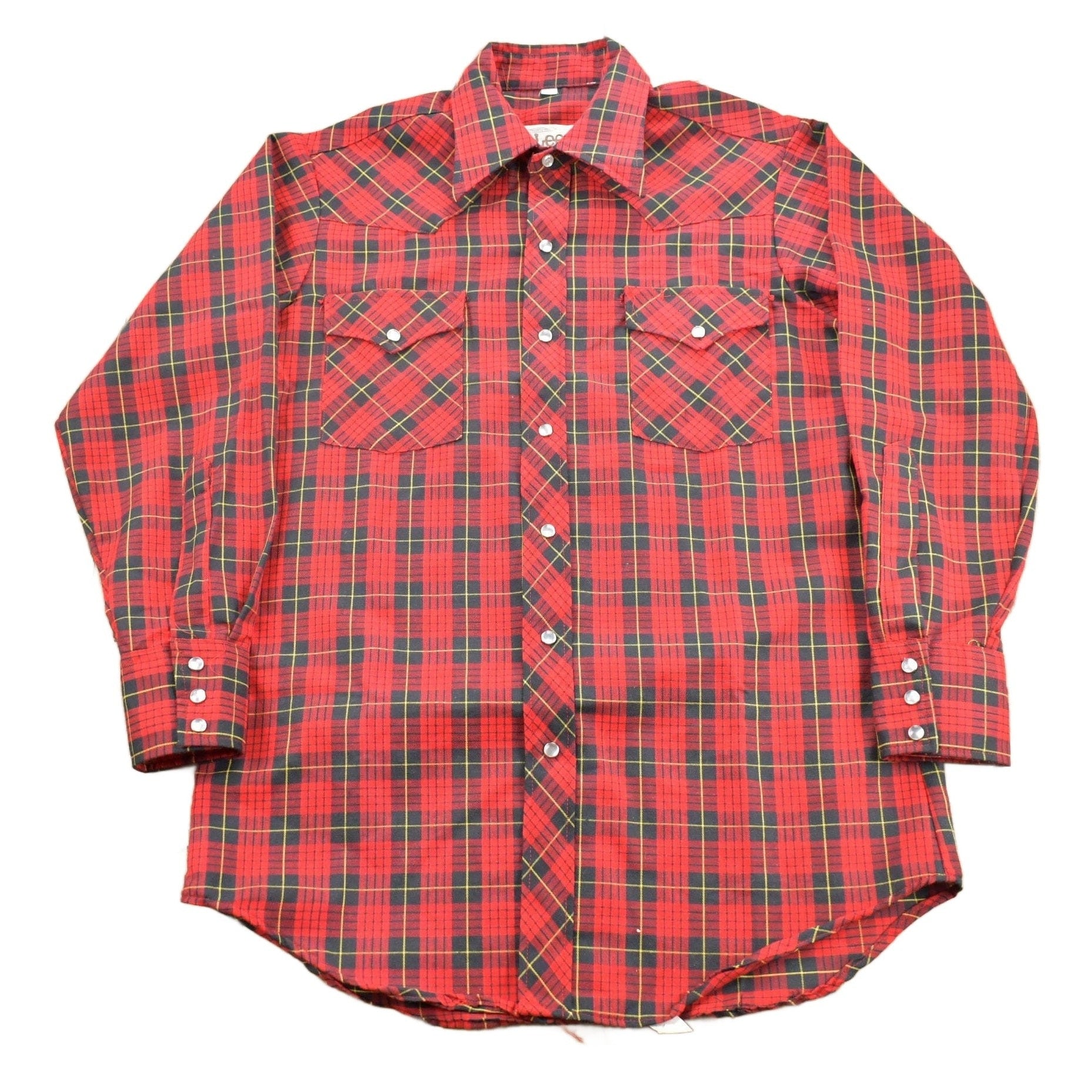 Vintage 1970s Lee Western Style Snap Button Flannel / True Vintage / Western Shirts / Made in USA / Cowboy Shirt / X Long Tails from propervintagecanada