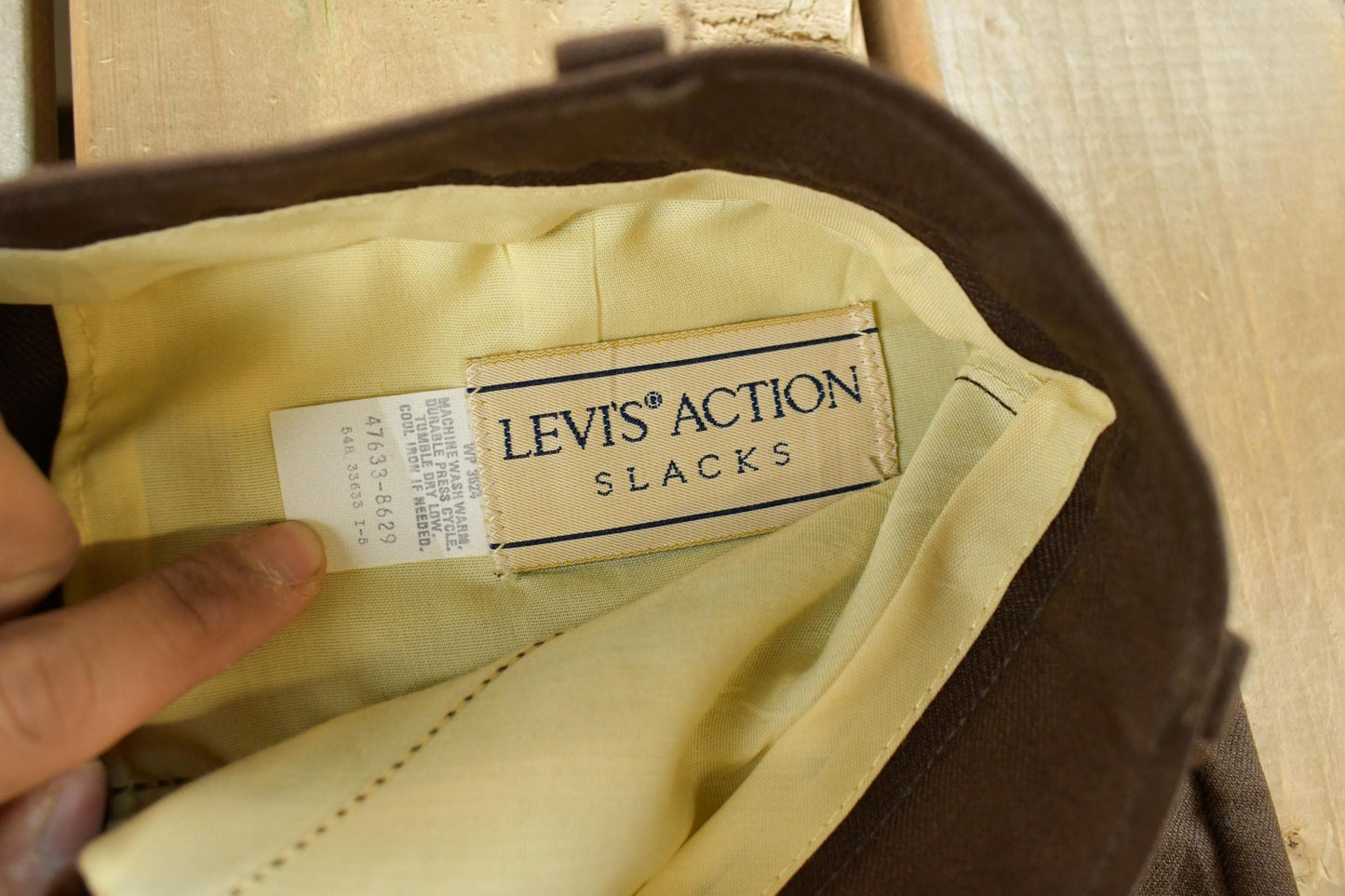 Vintage 1970s Levi's Action Slacks Pants Men's 36 x 30 from propervintagecanada