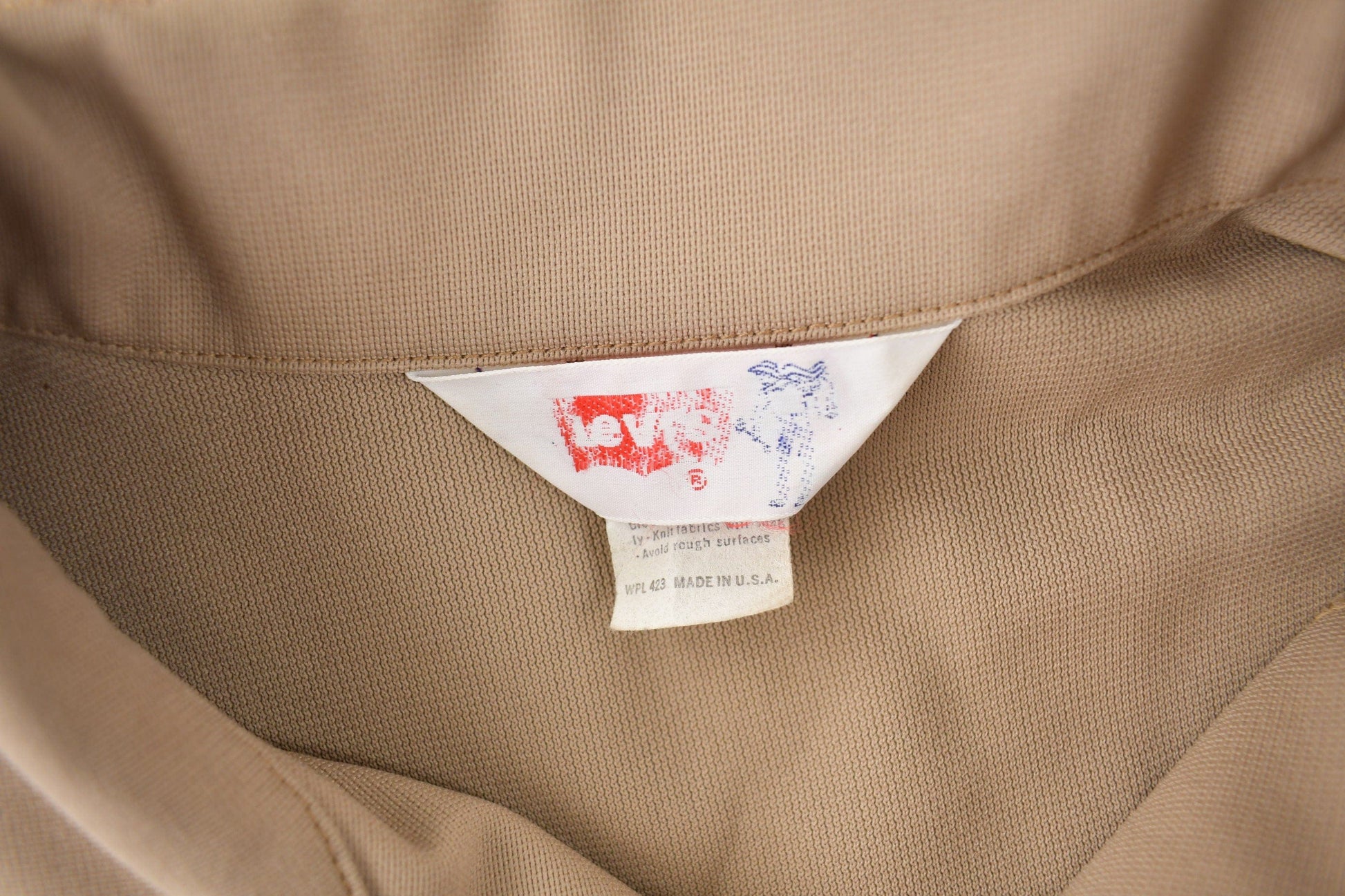 Vintage 1970s Levi's Black Tab Big E Western Style Snap Button Up Shirt Made in USA Men's XL from propervintagecanada