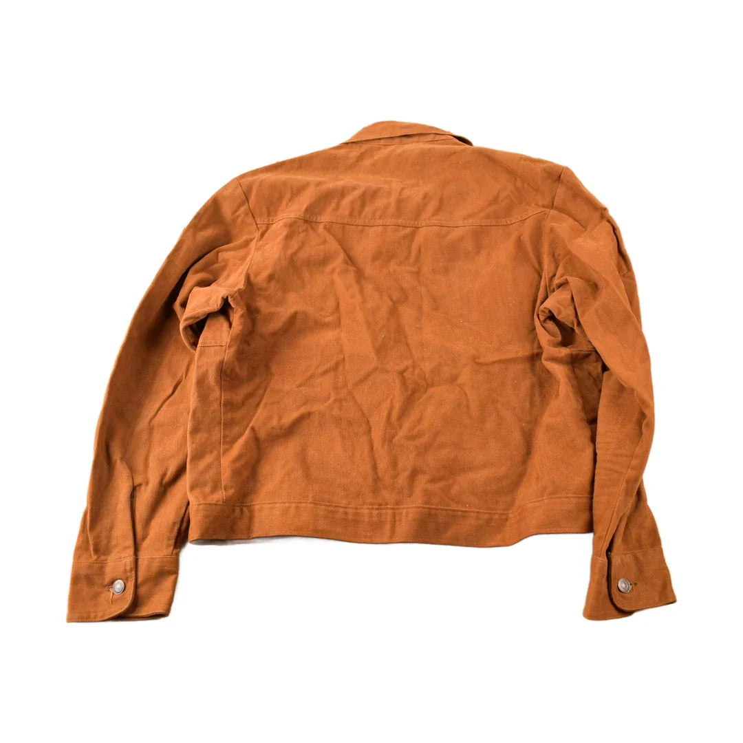 Vintage 1970s Levi's Burnt Orange Button Up Light Jacket Men's Medium from propervintagecanada
