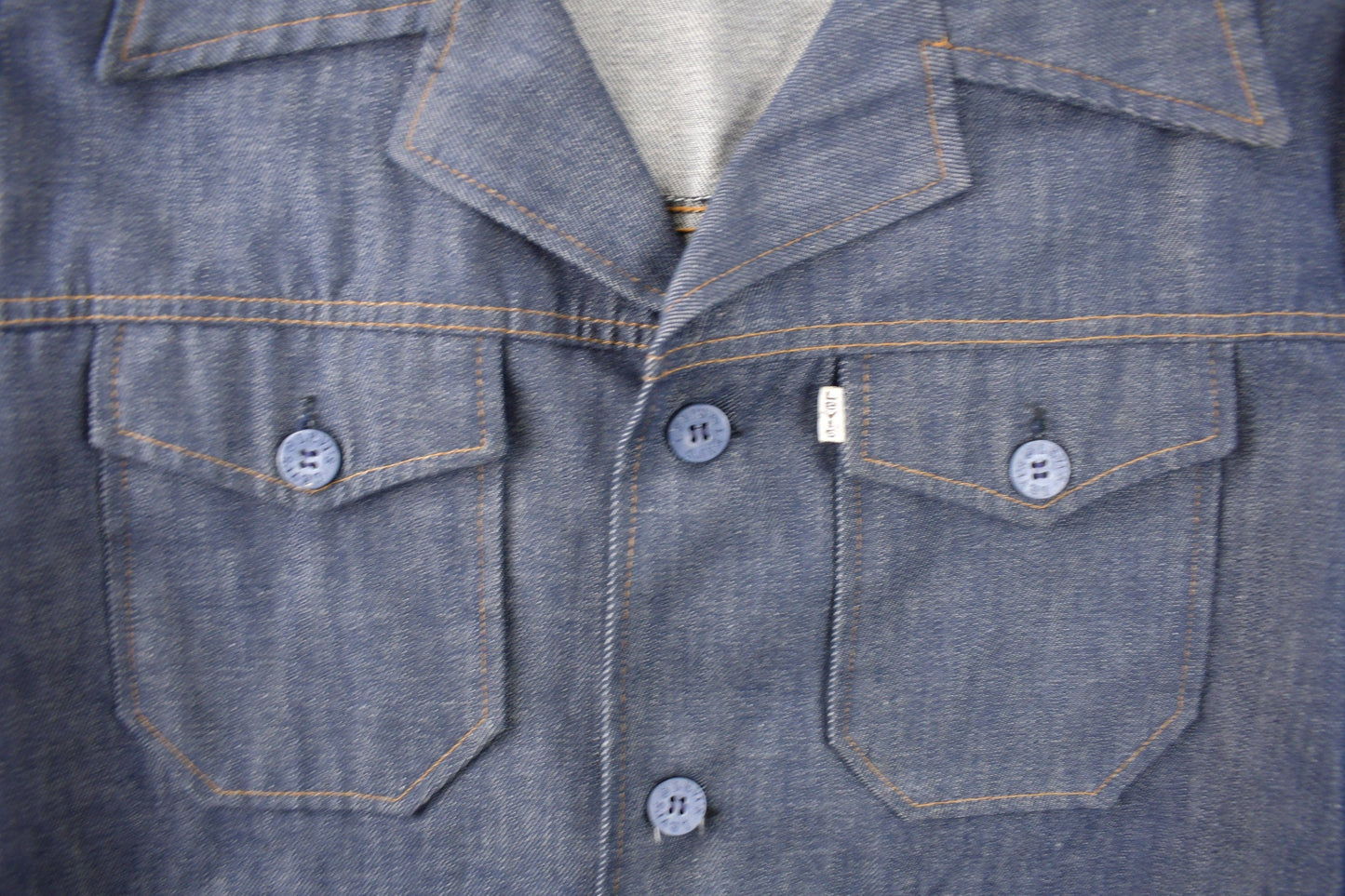 Vintage 1970s Levi's Gentlemans Jeans Western Style Pearl Snap Button Up Shirt Made in USA Men's XL from propervintagecanada