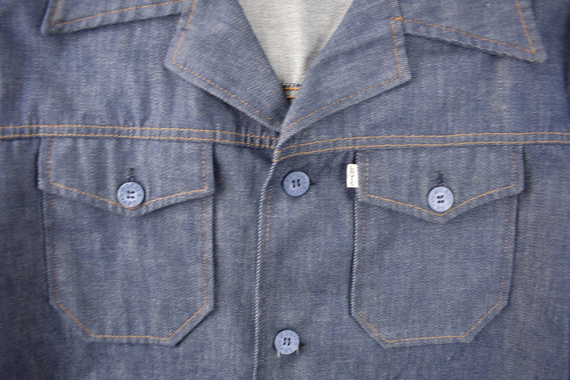 Vintage 1970s Levi's Gentlemans Jeans Western Style Pearl Snap Button Up Shirt Made in USA Men's XL from propervintagecanada