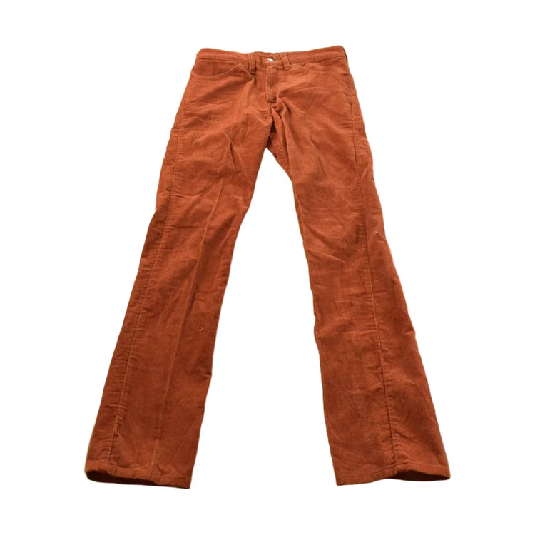 Vintage 1970s Levi's Orange Corduroy Pants Women's 29 x 32.5 from propervintagecanada