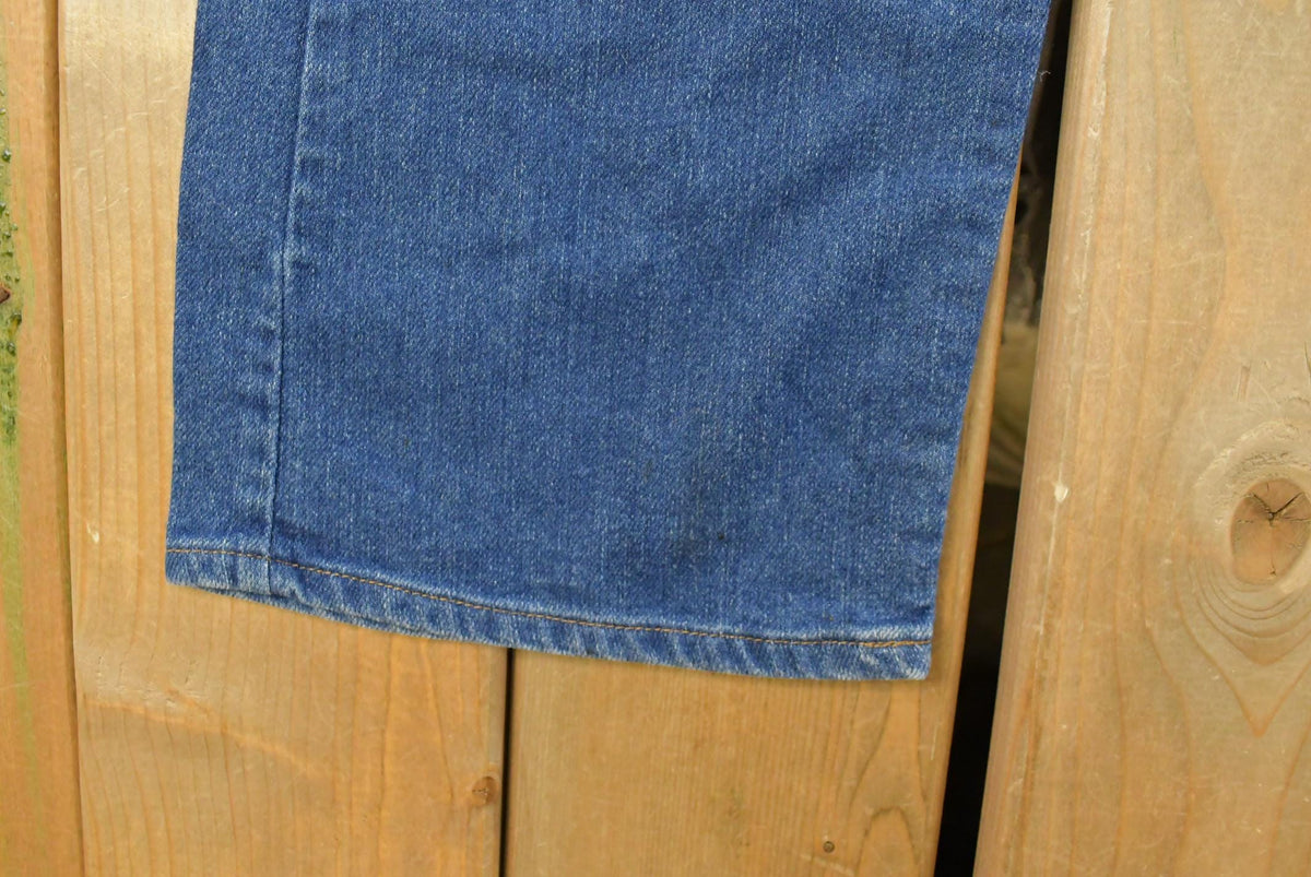 Vintage 1970s Levi's Orange Tab Bell Bottom Flare Denim Jeans Men's 35 x 31 from propervintagecanada