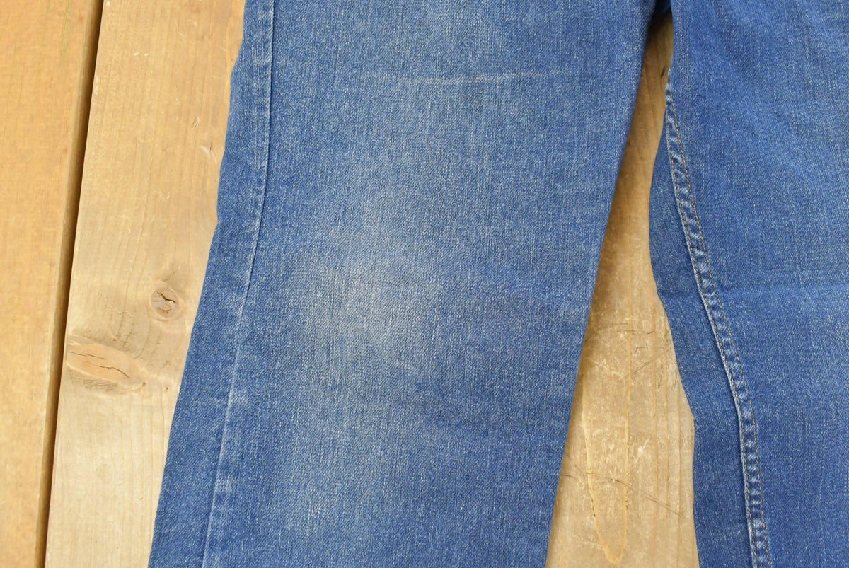 Vintage 1970s Levi's Orange Tab Bell Bottom Flare Denim Jeans Men's 35 x 31 from propervintagecanada