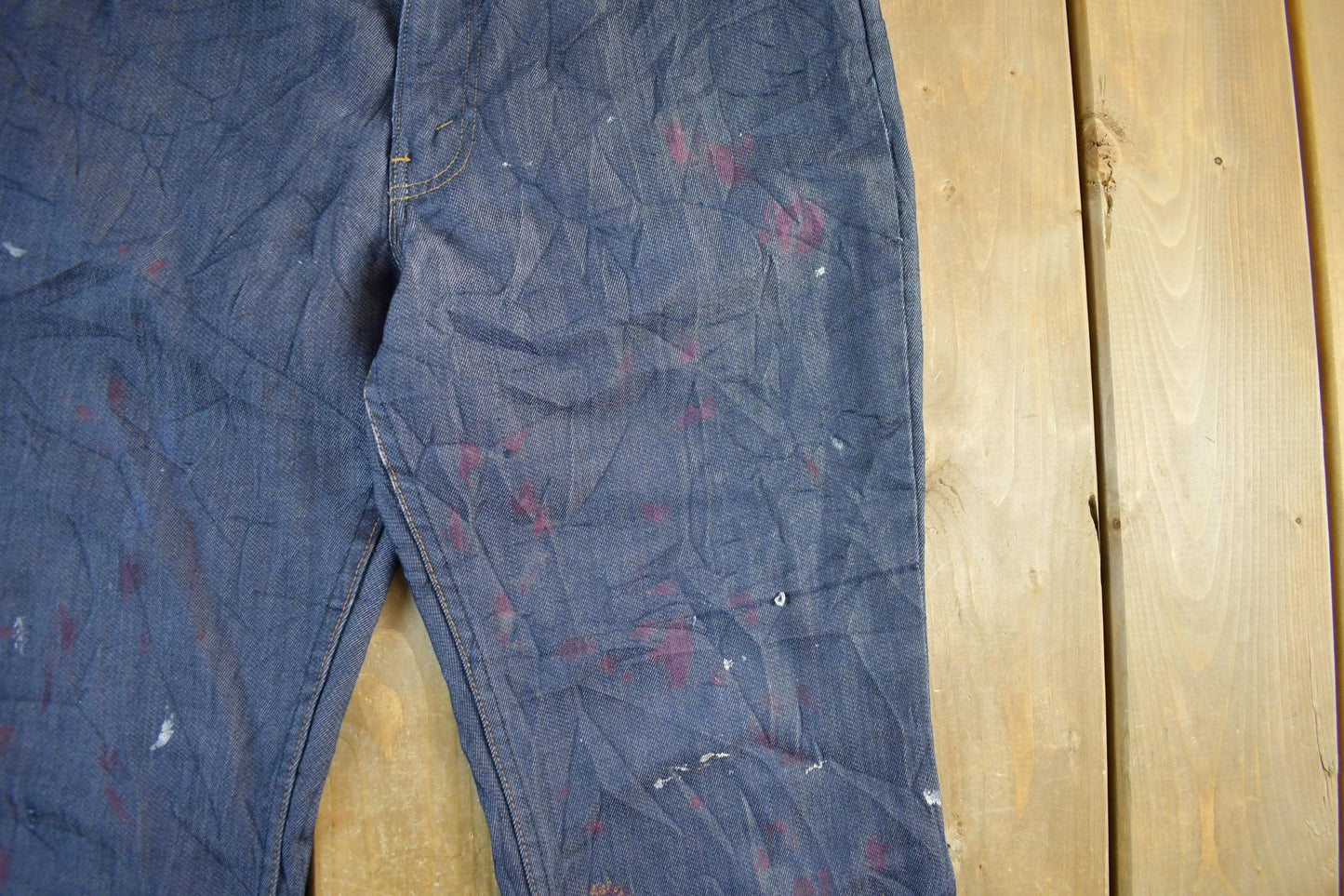 Vintage 1970s Levi's Orange Tab Bell Bottom Flare Denim Jeans Men's Medium 33 x 29 from propervintagecanada