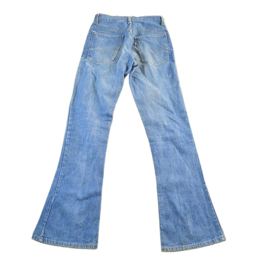 Vintage 1970s Levi's Orange Tab Bell Bottom Flare Denim Jeans Women's Size 27 x 32 from propervintagecanada