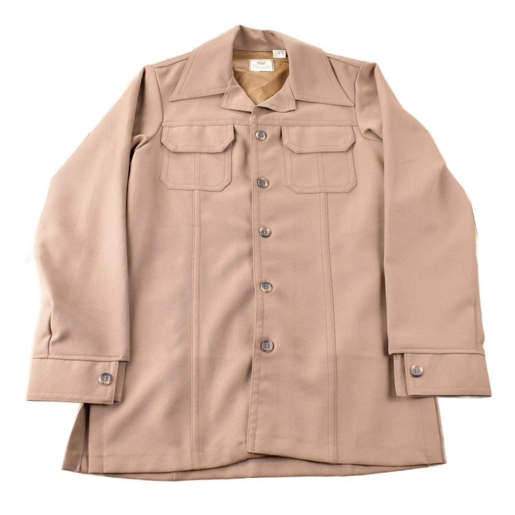 Vintage 1970s Levi's Panatela Tops Beige Western Style Button Up Shirt Made in USA Men's L from propervintagecanada