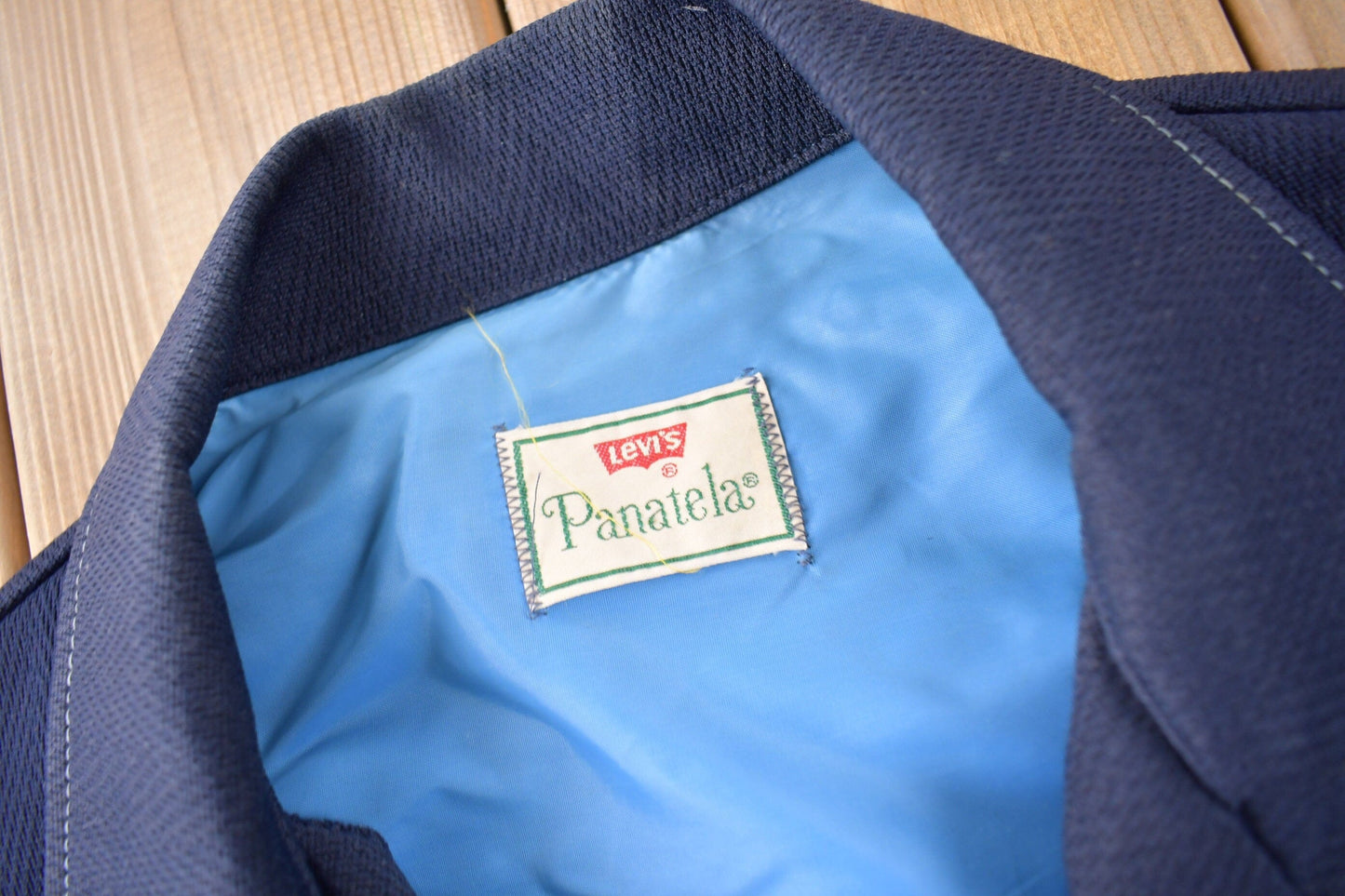 Vintage 1970s Levi's Panatela Tops Blue Western Style Button Up Shirt Jacket Made in USA Men's XL from propervintagecanada
