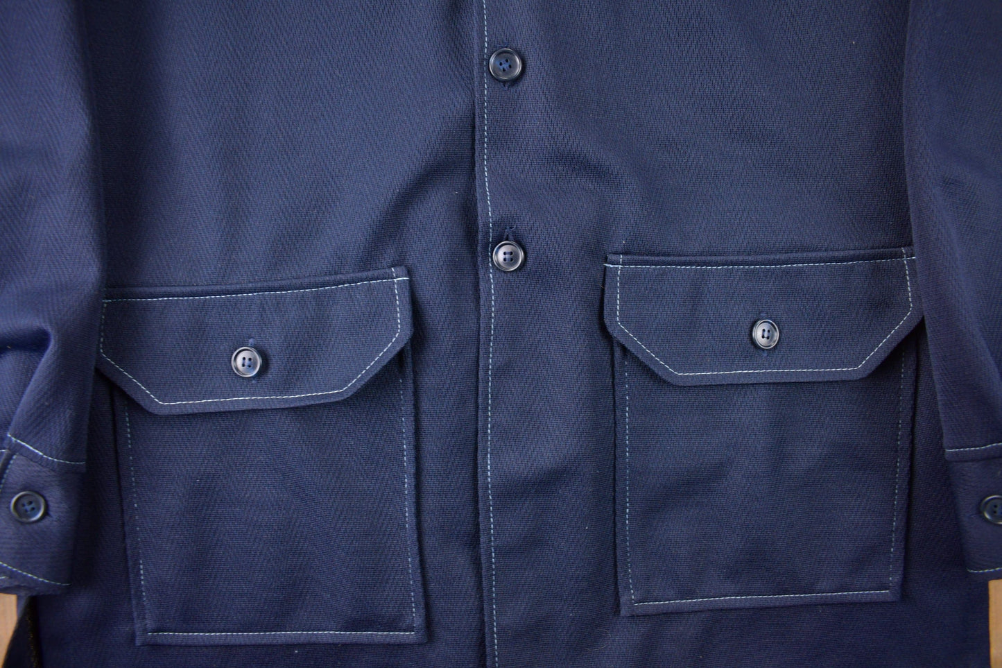 Vintage 1970s Levi's Panatela Tops Blue Western Style Button Up Shirt Jacket Made in USA Men's XL from propervintagecanada