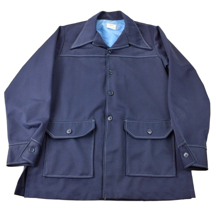 Vintage 1970s Levi's Panatela Tops Blue Western Style Button Up Shirt Jacket Made in USA Men's XL from propervintagecanada
