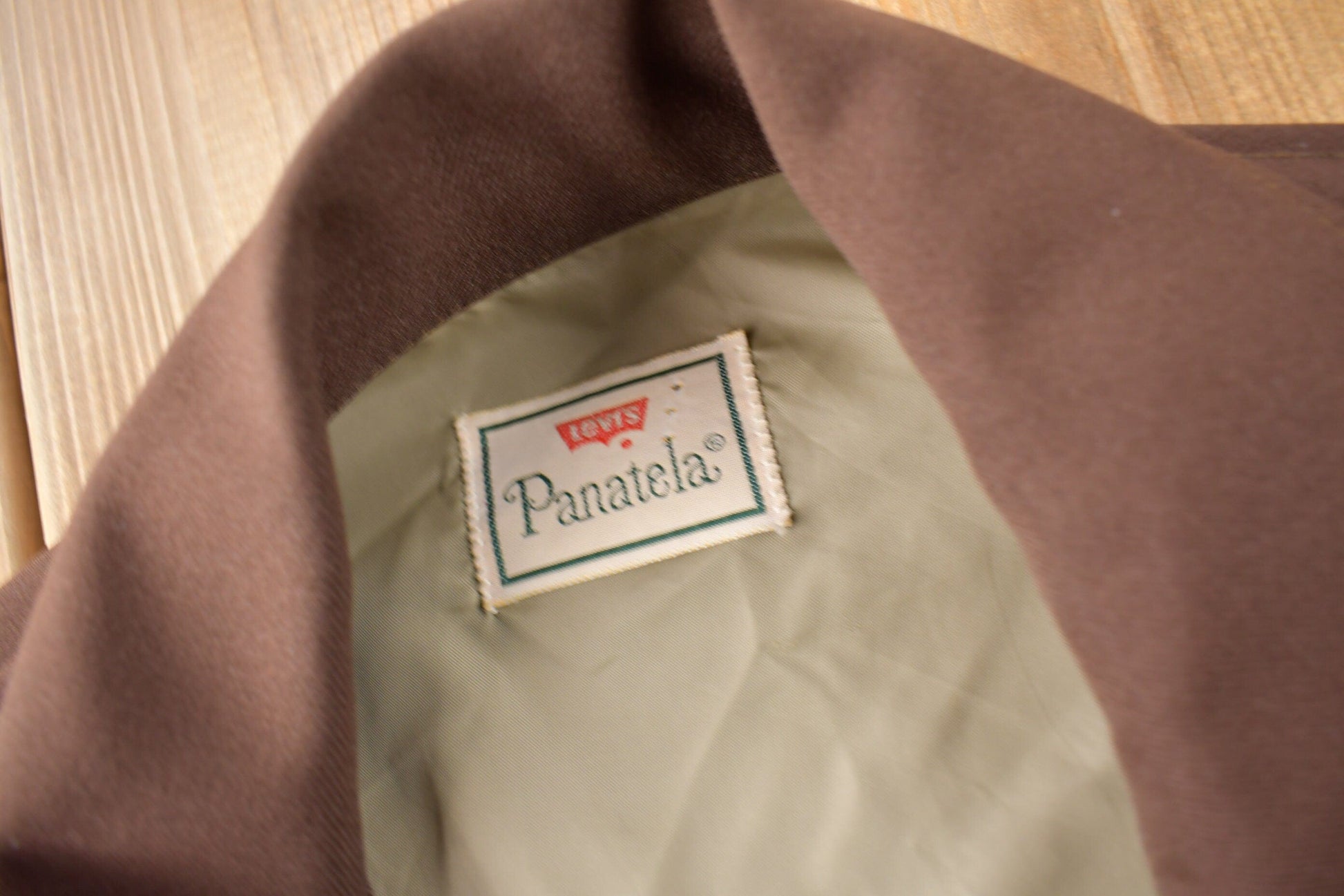 Vintage 1970s Levi's Panatela Tops Brown Western Style Button Up Shirt Made in USA Men's XL from propervintagecanada
