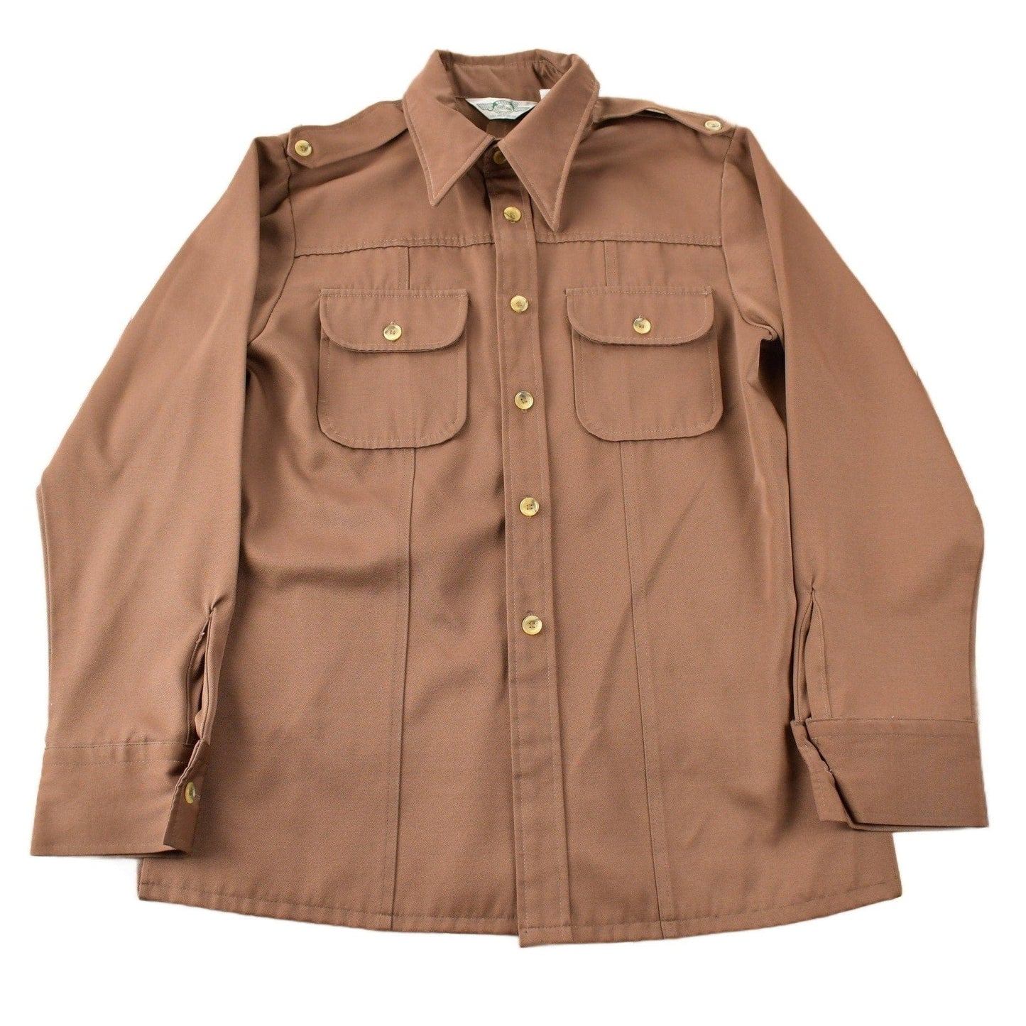 Vintage 1970s Levi's Panatela Tops Western Style Brown Button Up Shirt Made in USA Men's L from propervintagecanada