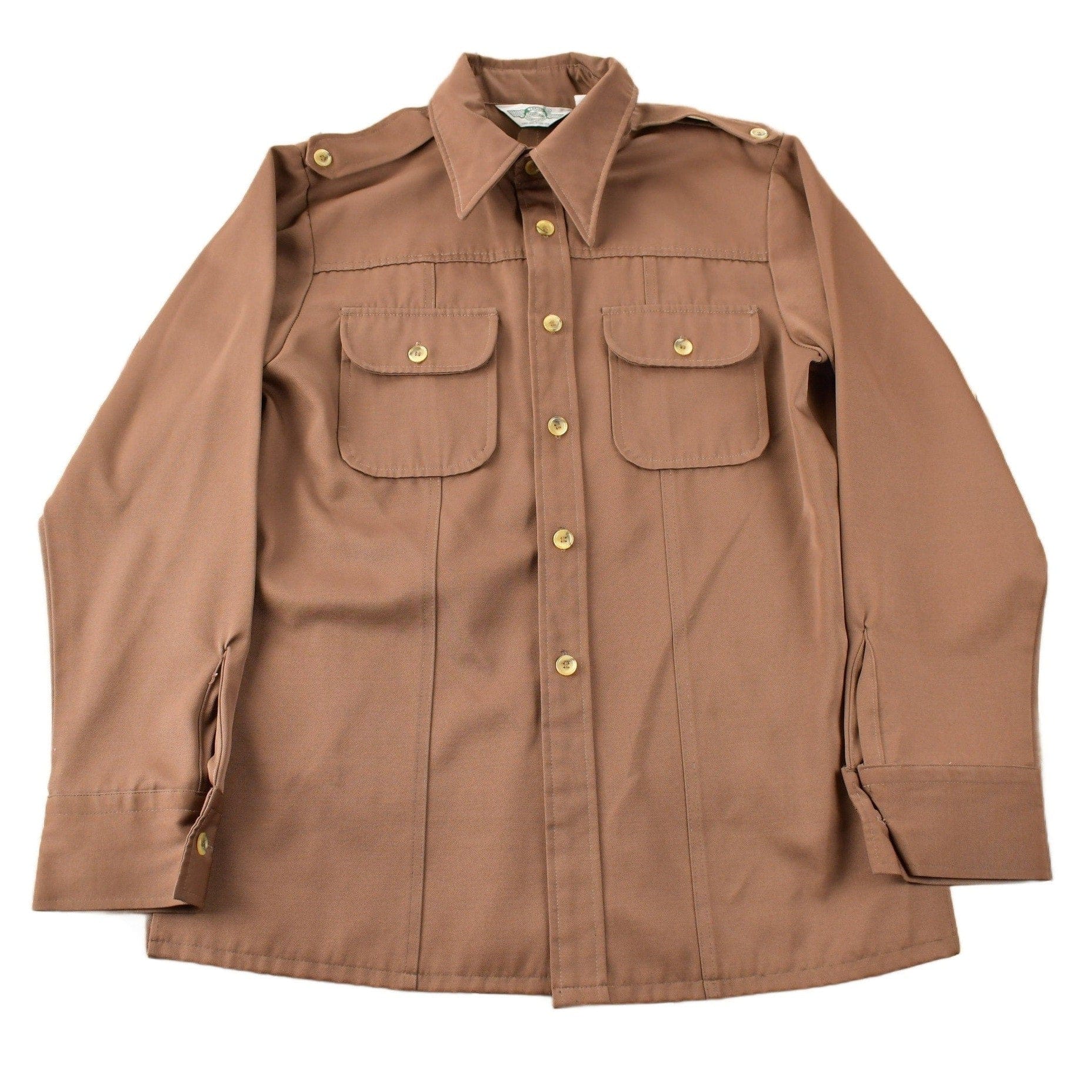 Vintage 1970s Levi's Panatela Tops Western Style Brown Button Up Shirt Made in USA Men's L from propervintagecanada