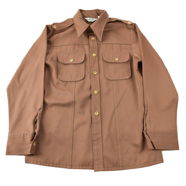 Vintage 1970s Levi's Panatela Tops Western Style Brown Button Up Shirt Made in USA Men's L from propervintagecanada