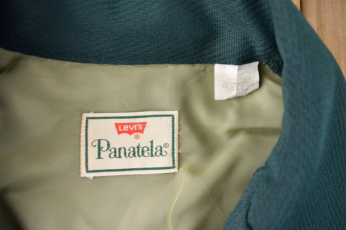 Vintage 1970s Levi's Panatela Tops Western Style Dark Green Button Up Shirt Made in USA Men's XL from propervintagecanada