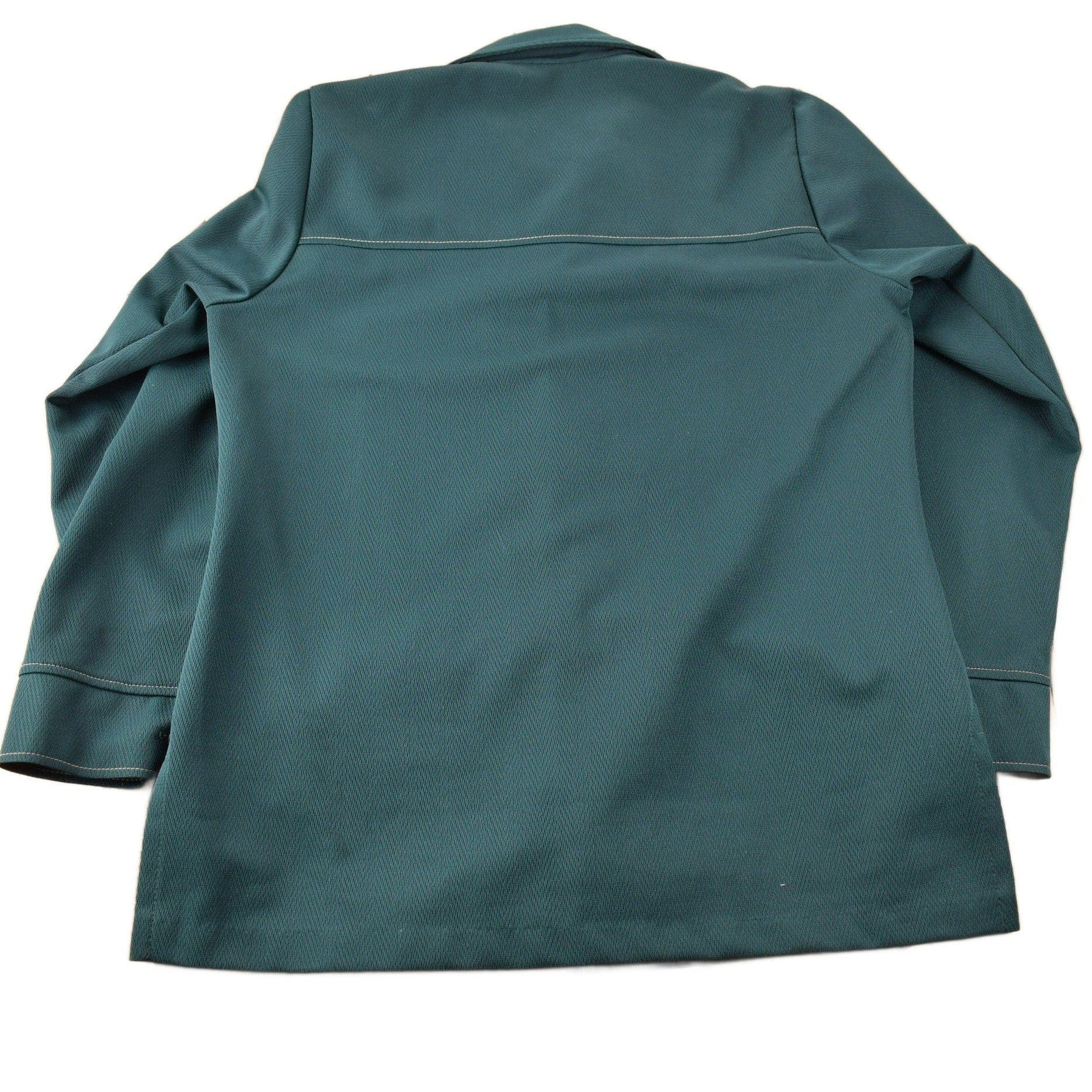 Vintage 1970s Levi's Panatela Tops Western Style Dark Green Button Up Shirt Made in USA Men's XL from propervintagecanada