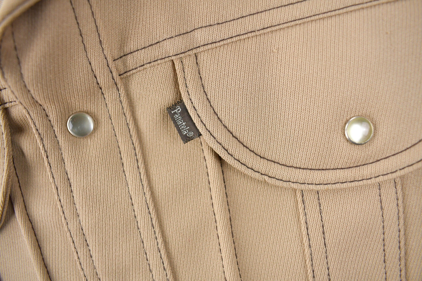 Vintage 1970s Levi's Panatela Tops Western Style Pearl Snap Button Up Shirt Made in USA Men's L from propervintagecanada