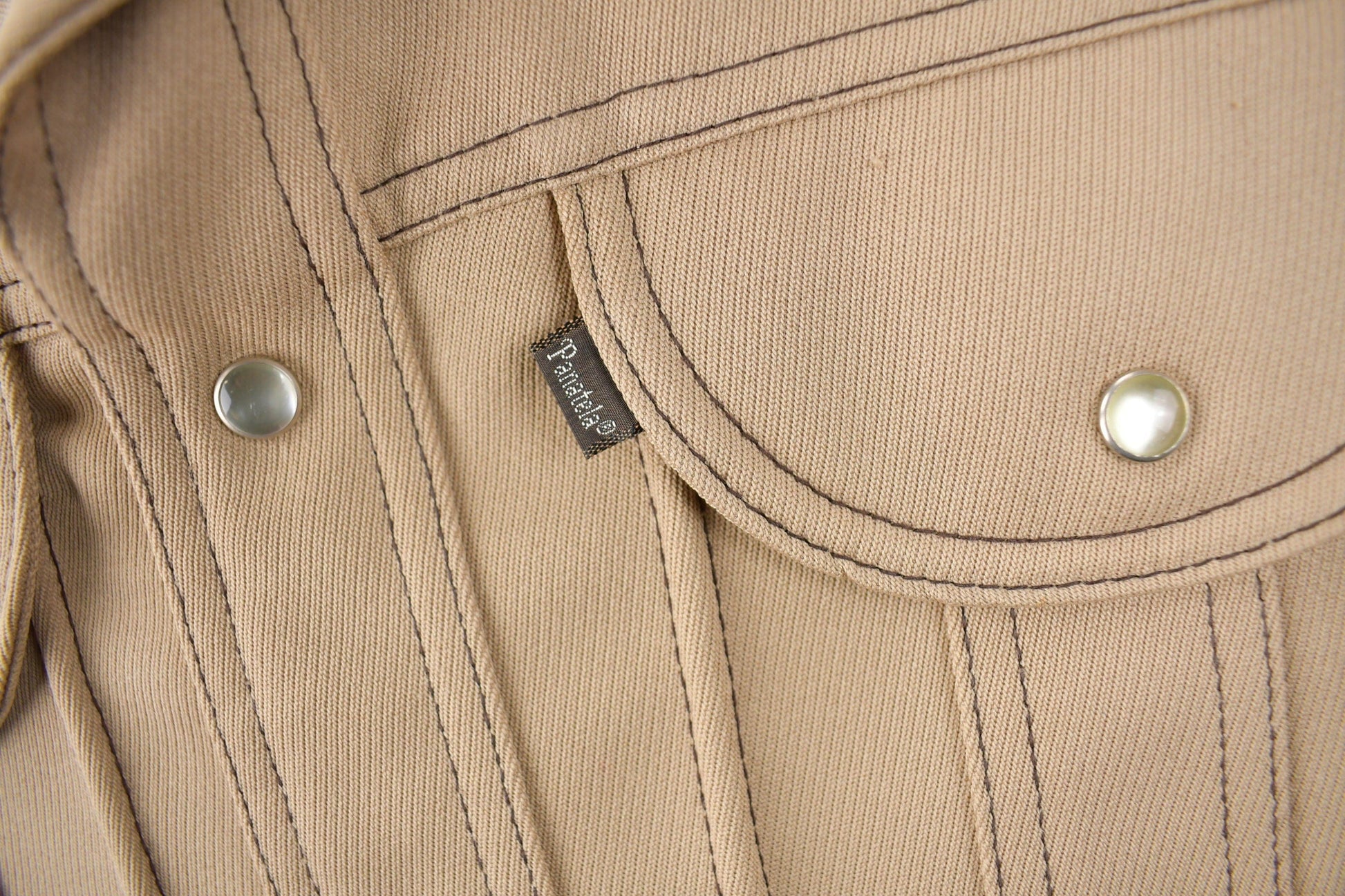 Vintage 1970s Levi's Panatela Tops Western Style Pearl Snap Button Up Shirt Made in USA Men's L from propervintagecanada