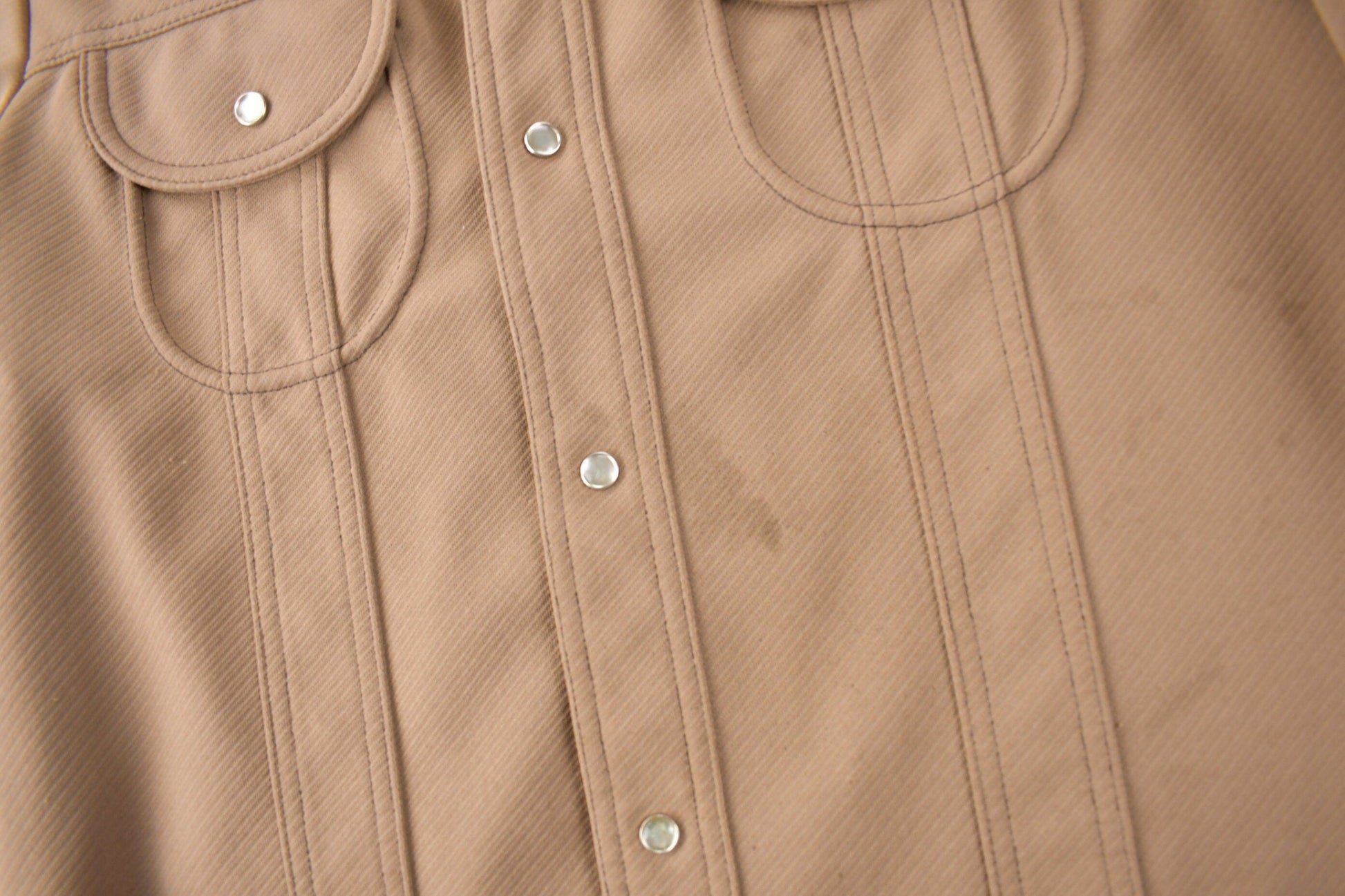 Vintage 1970s Levi's Panatela Tops Western Style Pearl Snap Button Up Shirt Made in USA Men's L from propervintagecanada