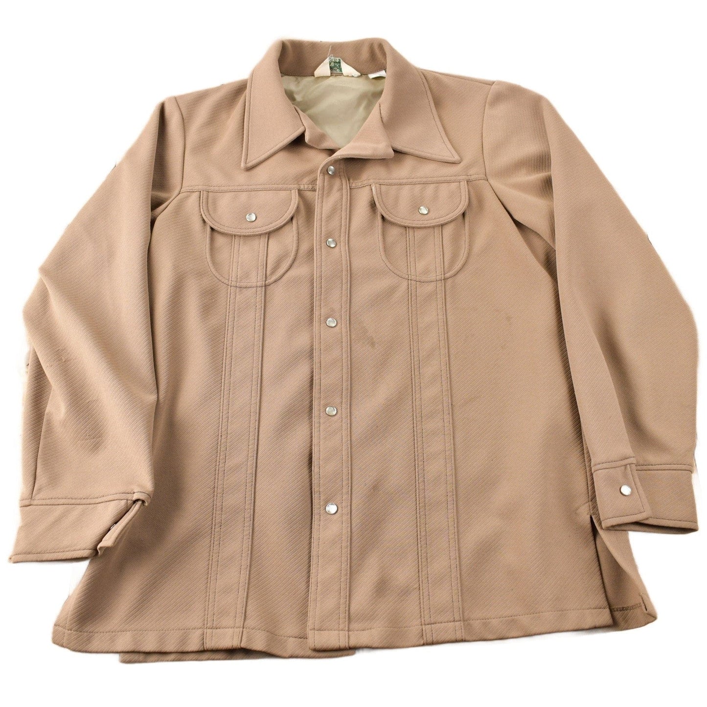 Vintage 1970s Levi's Panatela Tops Western Style Pearl Snap Button Up Shirt Made in USA Men's L from propervintagecanada