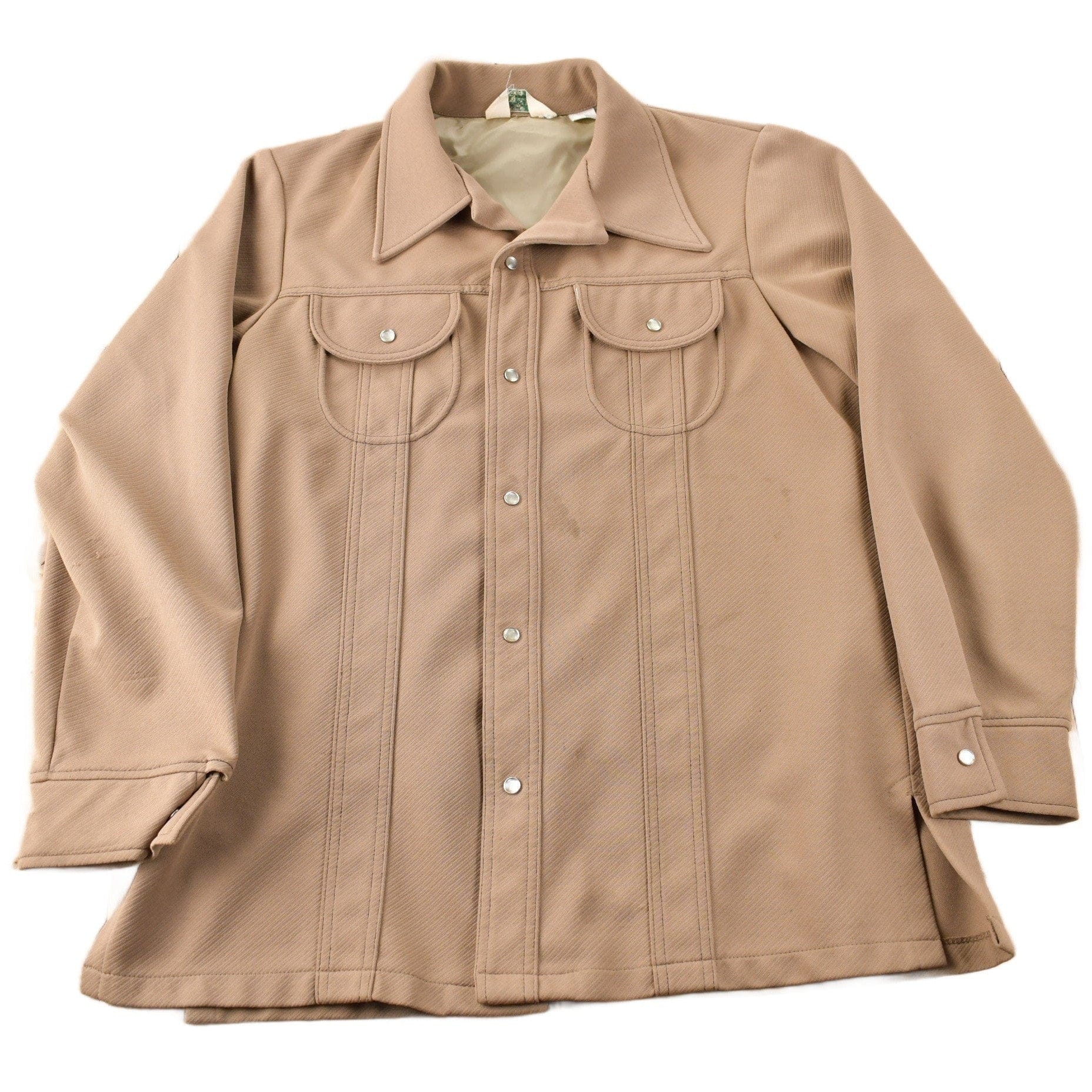 Vintage 1970s Levi's Panatela Tops Western Style Pearl Snap Button Up Shirt Made in USA Men's L from propervintagecanada