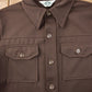 Vintage 1970s Levi's Panatela Western Style Brown Button Up Shirt Made in USA Men's XL from propervintagecanada