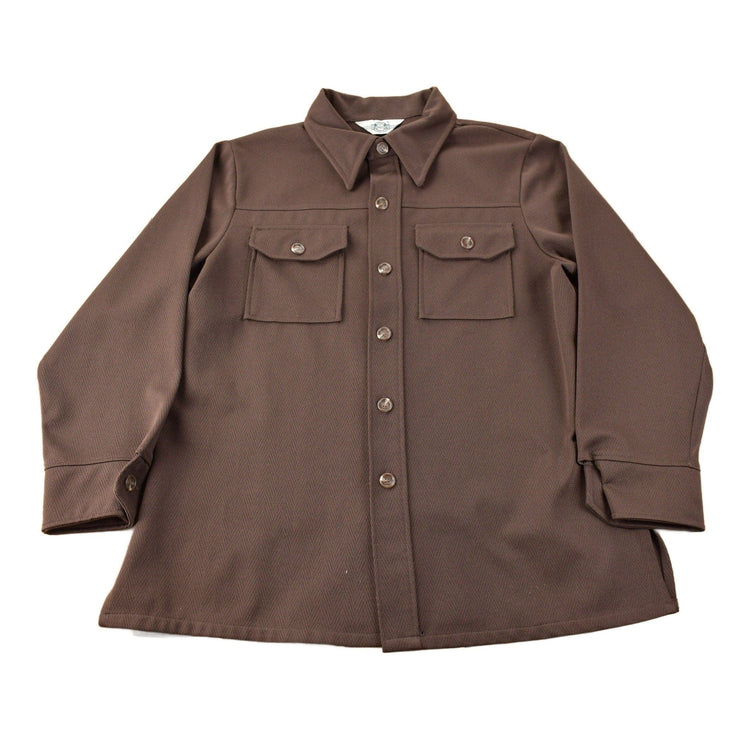 Vintage 1970s Levi's Panatela Western Style Brown Button Up Shirt Made in USA Men's XL from propervintagecanada