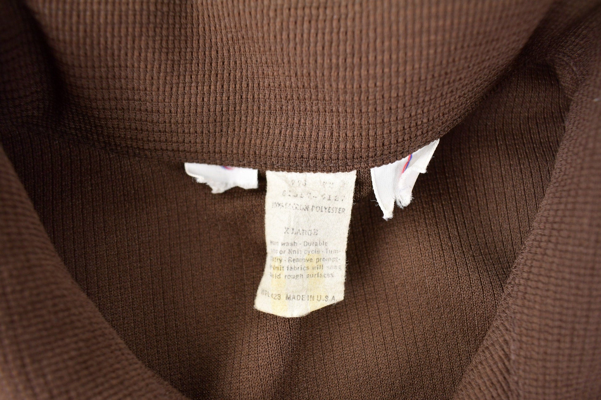 Vintage 1970s Levi's Western Style Brown Button Up Shirt Made in USA Men's XL from propervintagecanada